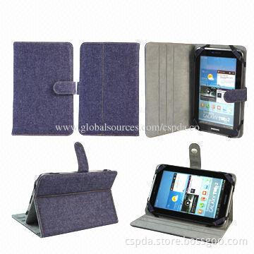 2014 New Arrival Jeans Cases for Universal Tablet, 7 Inches, Access to All Buttons